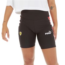 Puma Womens Ferrari Race X June Ambrose Biker Shorts Rosso Corsa