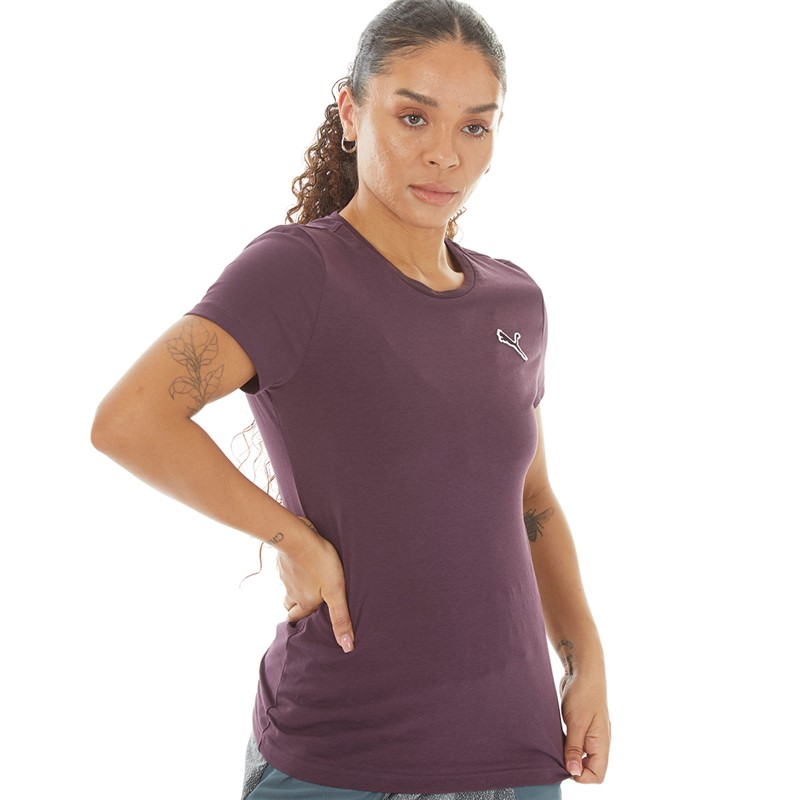 Puma Womens Better Essentials T-Shirt Darkplum