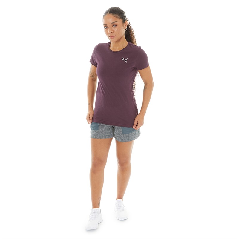 Puma Womens Better Essentials T-Shirt Darkplum