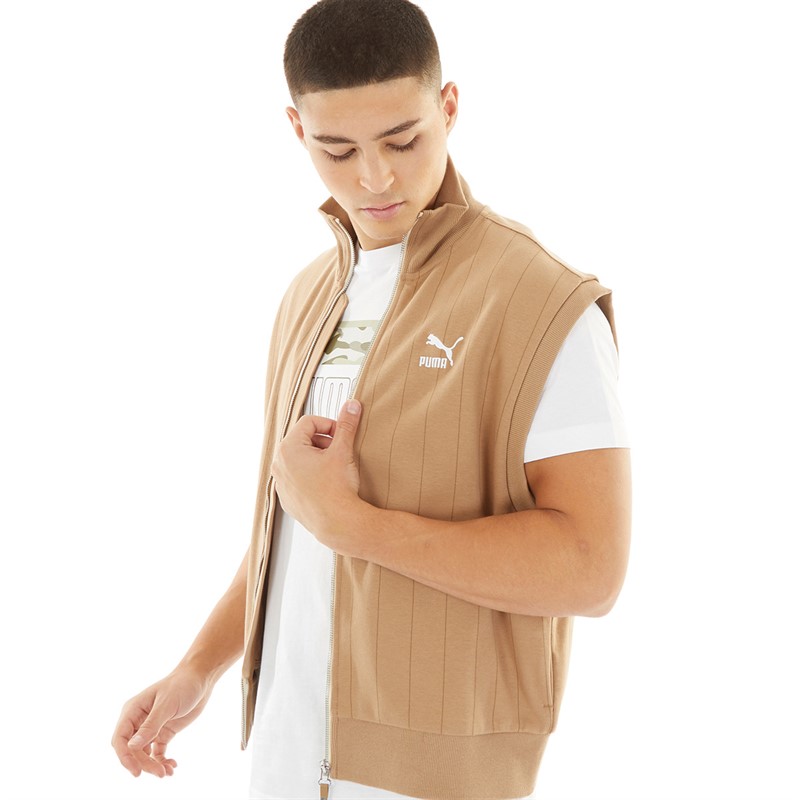 Puma Mens Luxe Sport Gilet Tigerseye