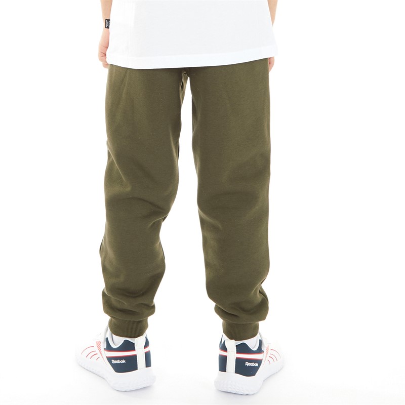 Puma Boys Essentials Logo Joggers Dark Olive