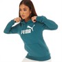 Puma Womens Essentials Big Logo Hoodie Green