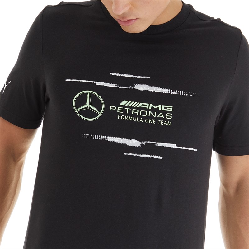 Puma Mens MAPF1 Mercedes AMG Petronas Logo T-Shirt Puma Black