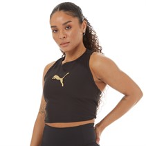 Puma Womens Eversculpt Fitted Tank Top Puma Black/Gold