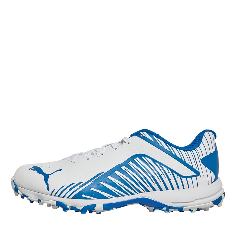 Puma 22 FH Rubber Cricket Shoes White/Blue