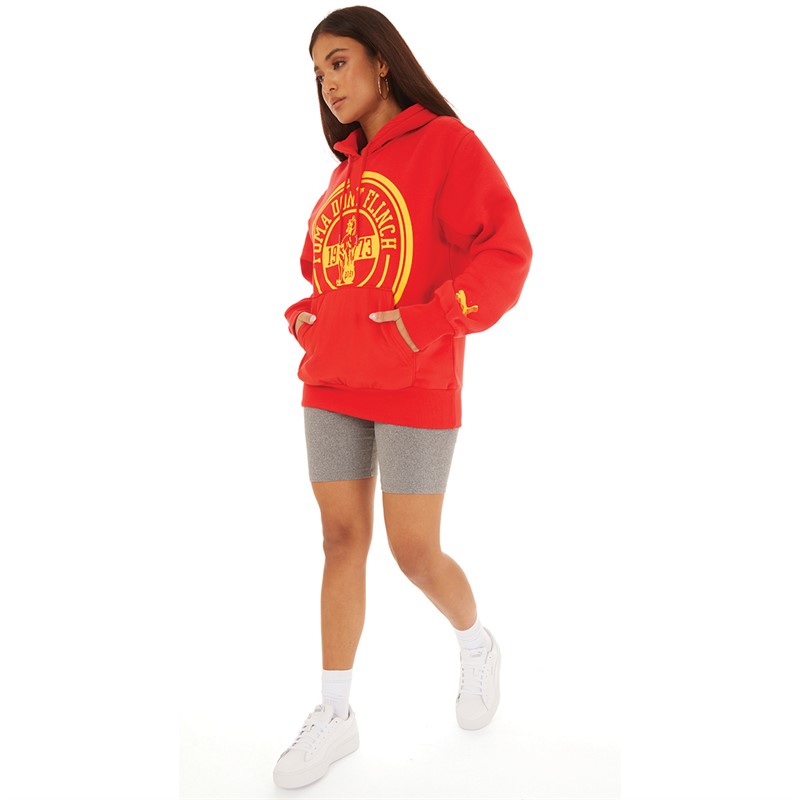 Puma Womens Mod Hoodie High Risk Red