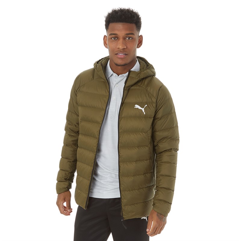 Mens olive green winter jacket on sale