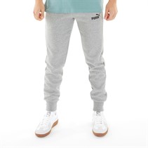 Puma Mens Essentials Logo Slim Joggers Medium Grey Heather