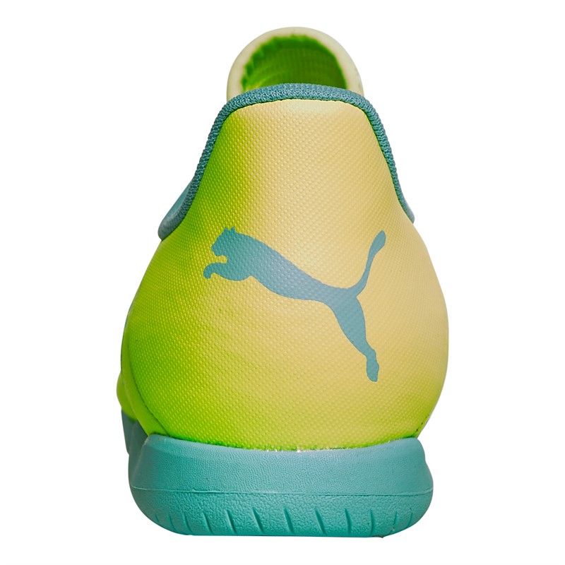 Puma Junior Future Play IT Indoor Football Boots Fast Yellow