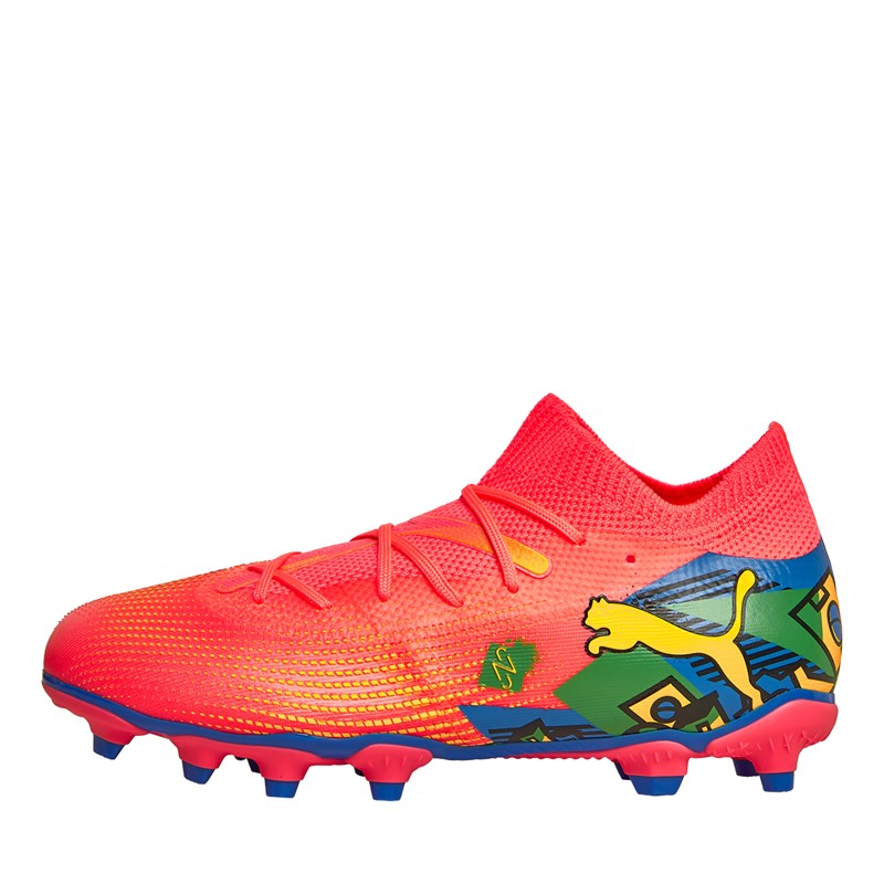 Puma Junior Future 7 Match Neymar Jr. FG/AG Firm/Artificial Ground Football Boots Sunset Glow