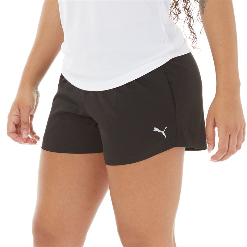 Puma Womens Performance Woven 3 Inch Shorts Black