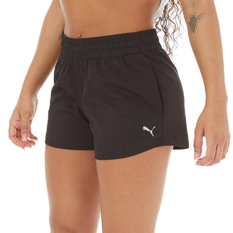 Puma Womens Performance Woven 3 Inch Shorts Black