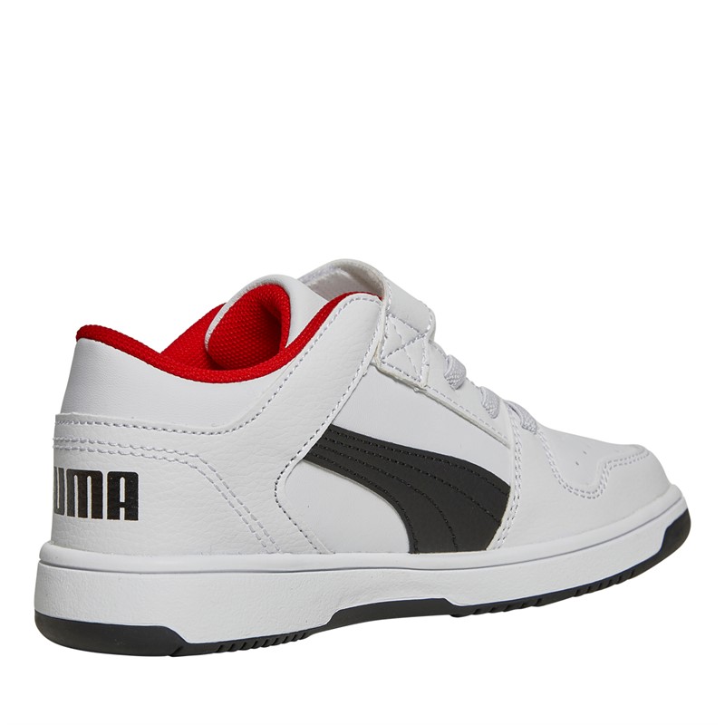 Puma Kids Rebound Layup Lo SL V Trainers White/Black