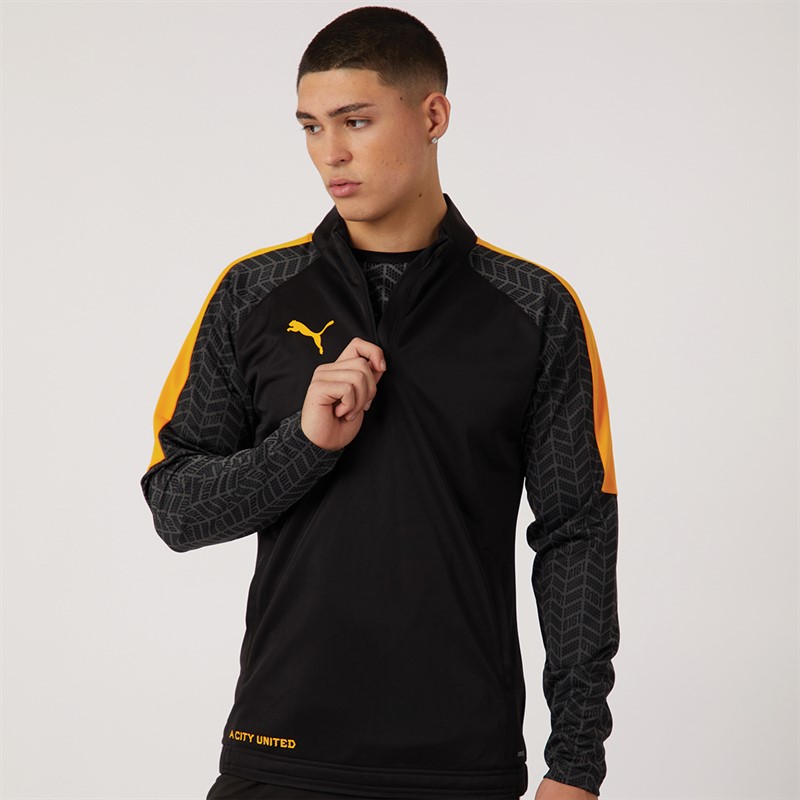 Puma Mens MCR Pack II 1/4 Zip Top Puma Black