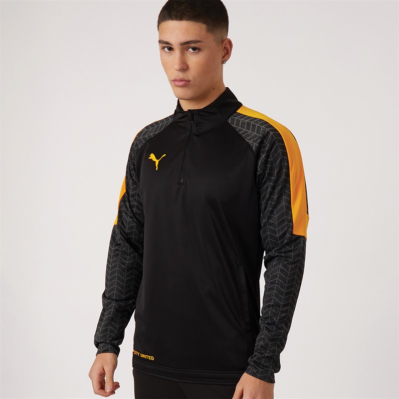 Puma Mens MCR Pack II 1/4 Zip Top Puma Black