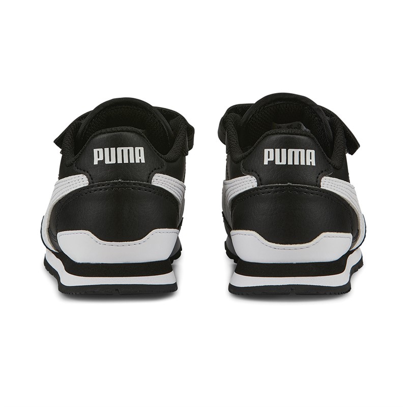 Puma Kids ST Runner V3 L Velcro Trainers Black/White