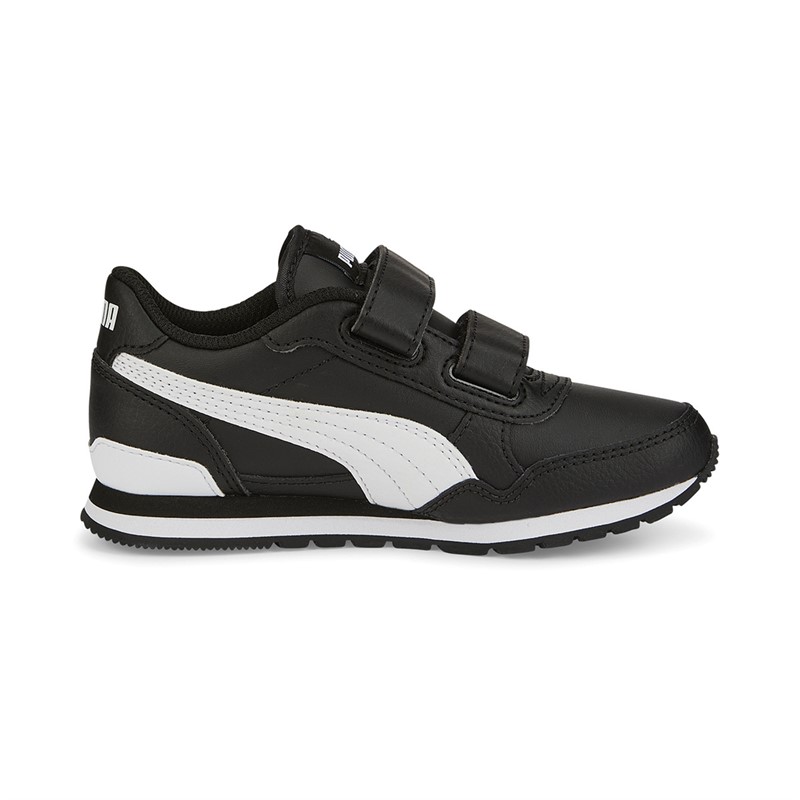 Buy Puma Kids ST Runner V3 L Velcro Trainers Black White