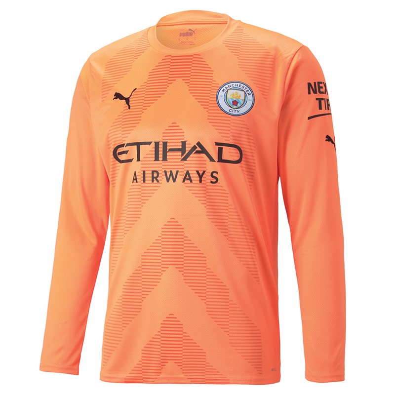 Puma Mens MCFC Manchester City 2022/23 Goalkeeper Jersey Neon Citrus