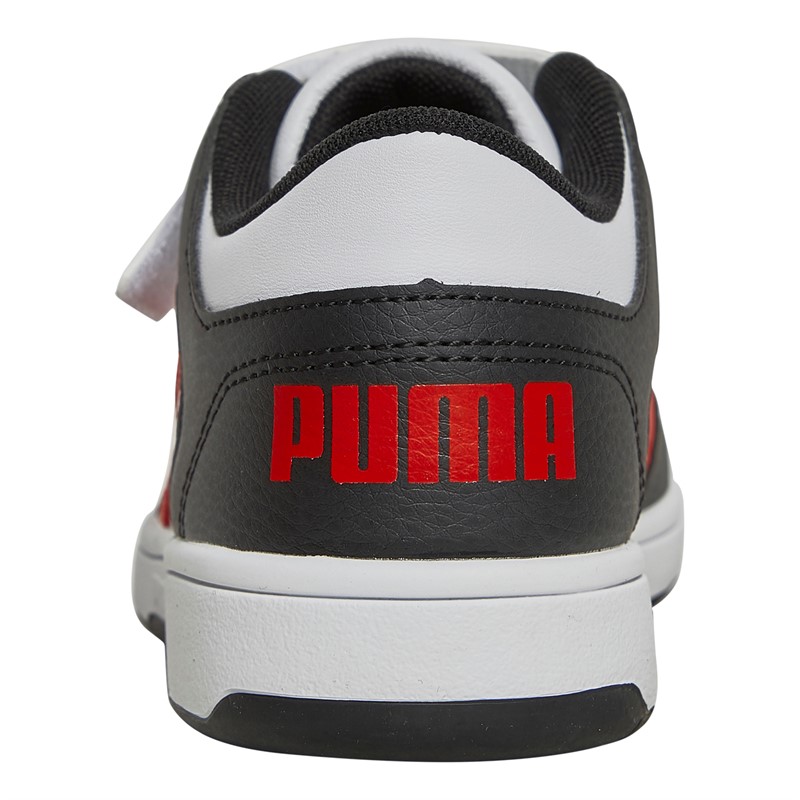 Puma Kids Rebound Layup Lo SL V Trainers White/Black/Red