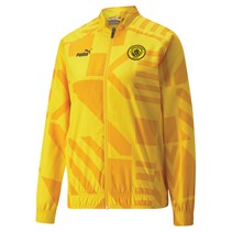 Puma Womens MCFC Manchester City Prematch Jacket Spectra Yellow