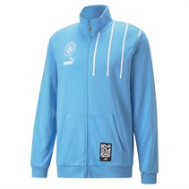 Puma Mens MCFC Manchester City FtblCulture Full Zip Track Jacket Blue/White