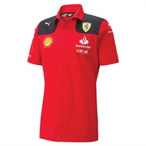 Puma Mens Scuderia Ferrari Team Short Sleeve Shirt Rosso Corsa