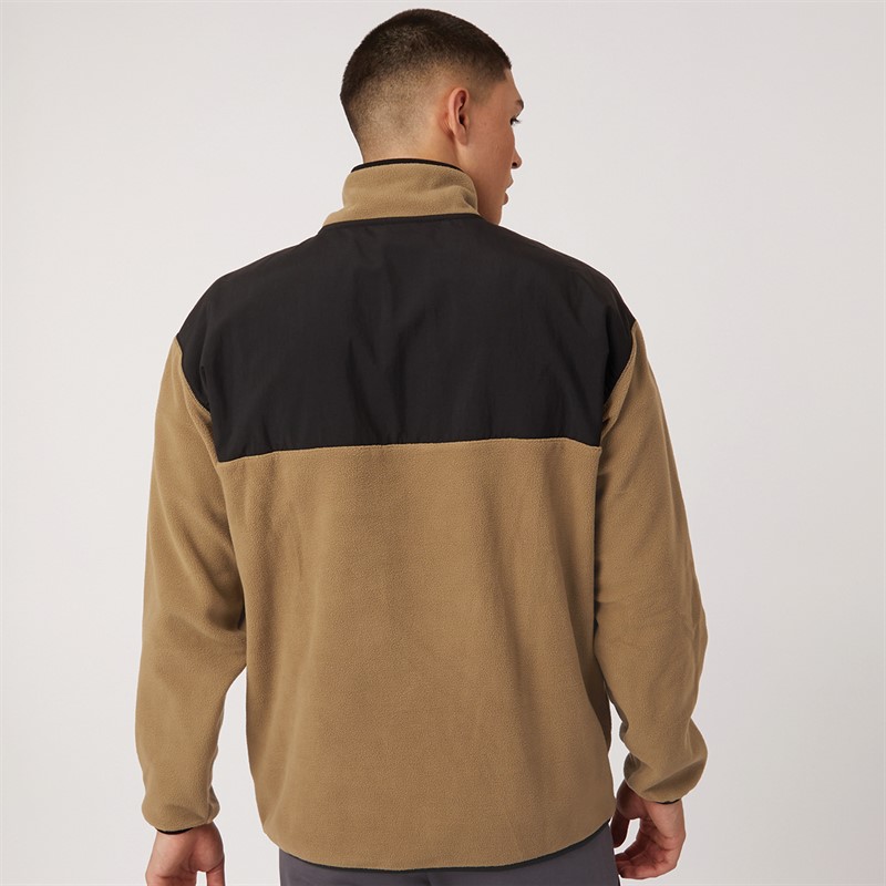 Puma Mens Classics Utility Polar Half-Zip Fleece Chocolate