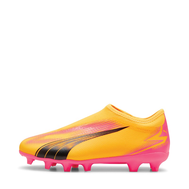 Puma Kids Ultra Match Laceless FG/AG Firm/Artificial Ground Football Boots Sun Stream