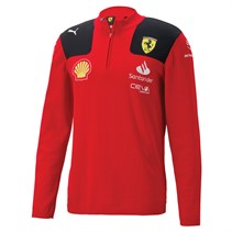 Puma Mens Scuderia Ferrari Team Half Zip Top Rosso Corsa