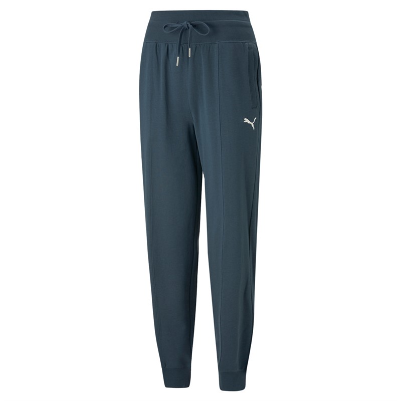 Puma Womens Her High Waist Track Pants Dark Night