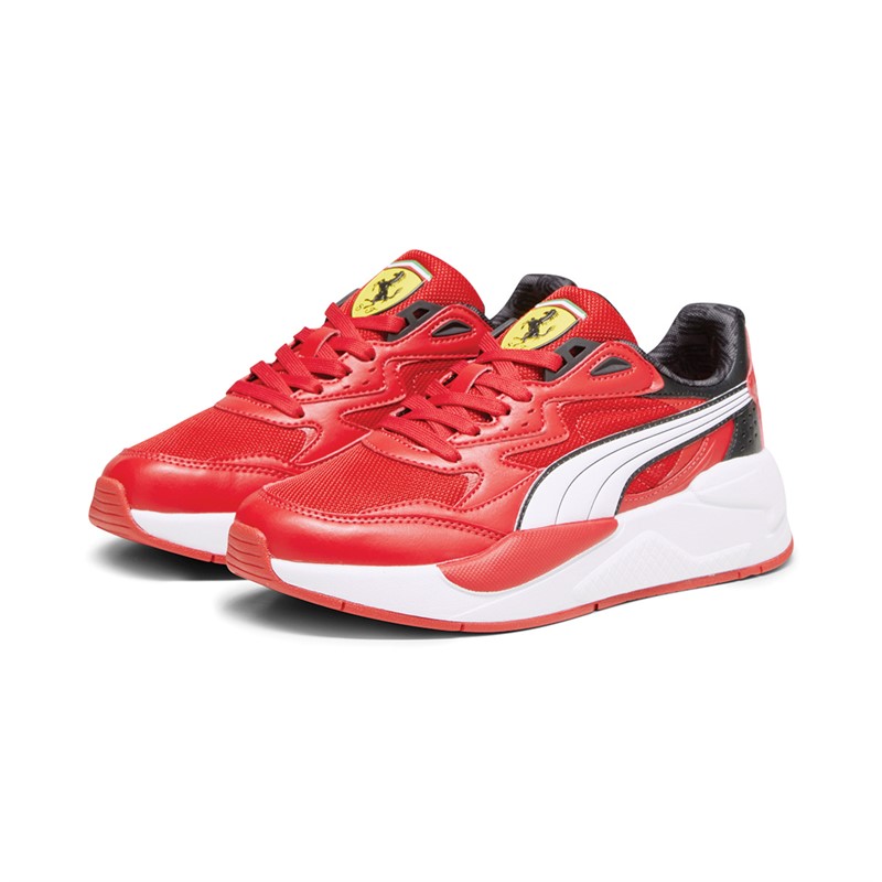 Puma Infant Boys Ferrari X-Ray Speed Trainers Black/Rosso