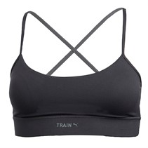 Puma Womens Train Low Impact Bra Top Flat Dark Gray