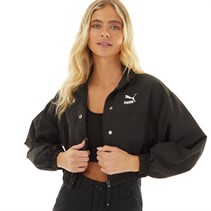 Puma Womens Dare To Cropped Woven Jacket Puma Black