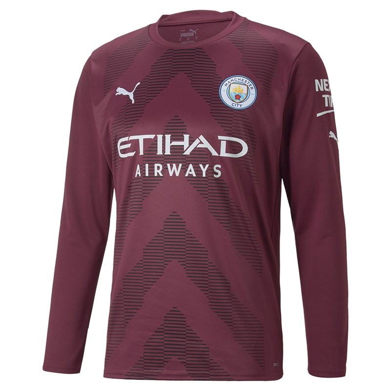 Puma Mens MCFC Manchester City 2022/23 Goalkeeper Jersey Grape Wine