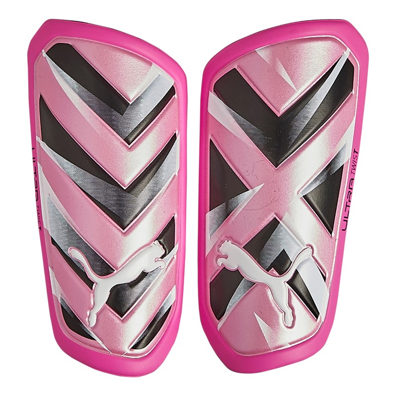 Puma Mens Ultra Twist Sleeve Shin Guards Poison Pink