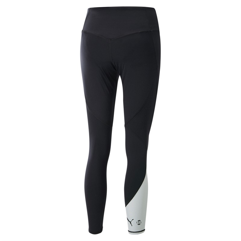 Puma Womens Puma X Modibodi 7/8 Recycled Active Leggings Black/Grey