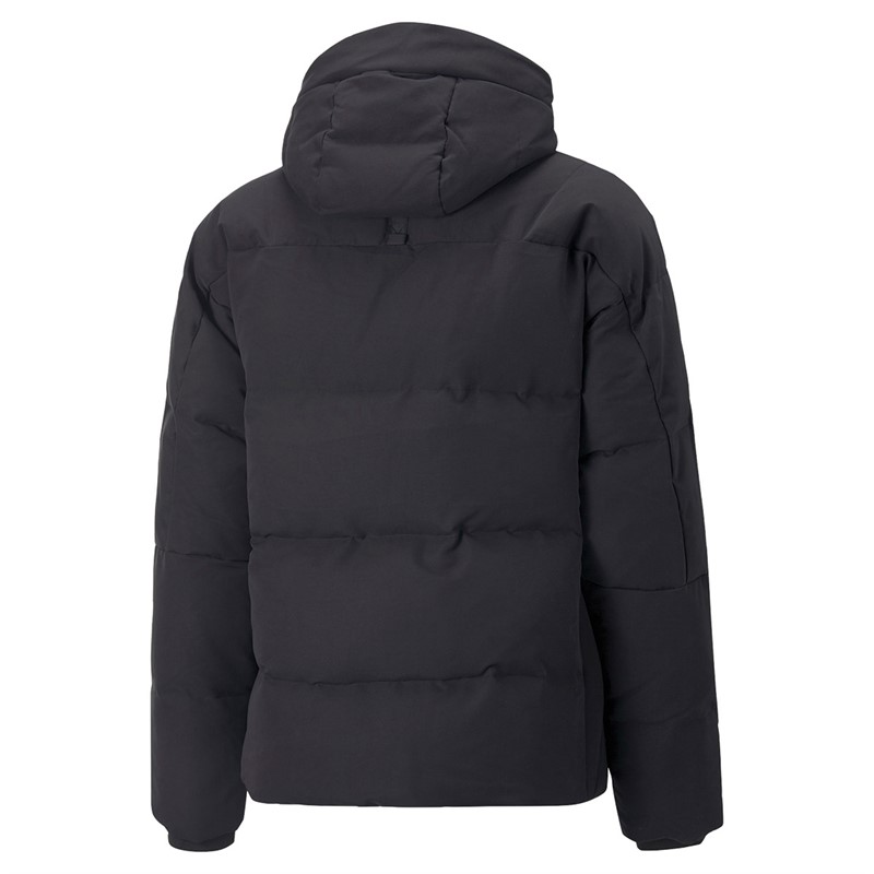 Puma Mens Hooded Down Jacket Puma Black