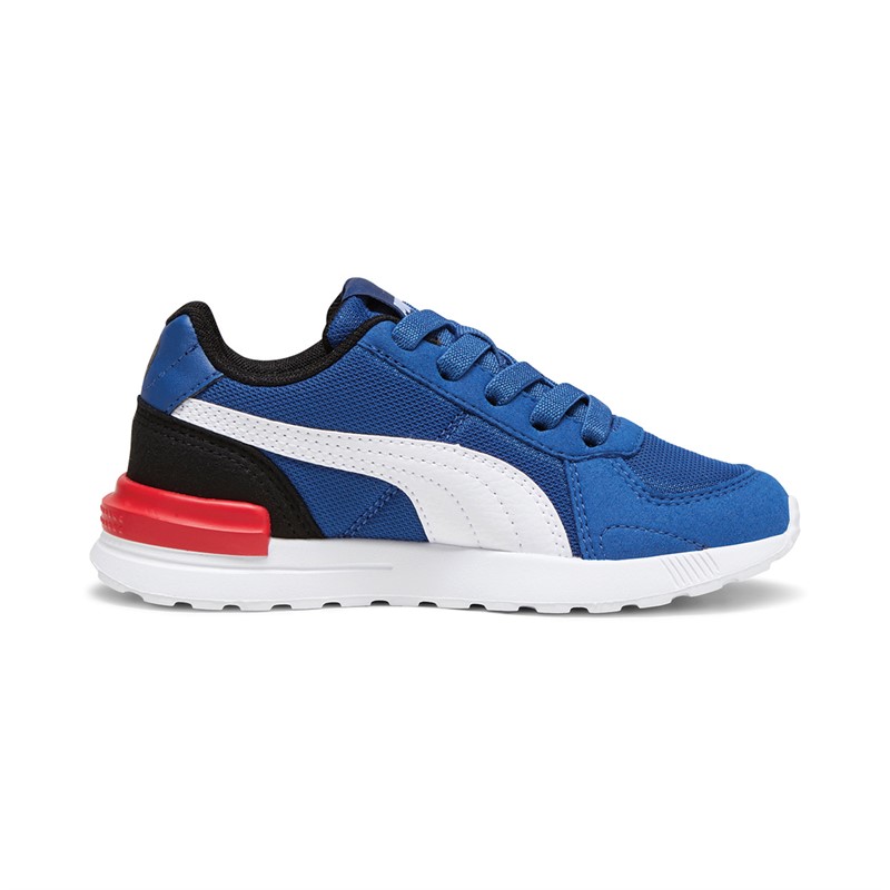 Puma Kids Graviton AC Trainers Blue/Black/White