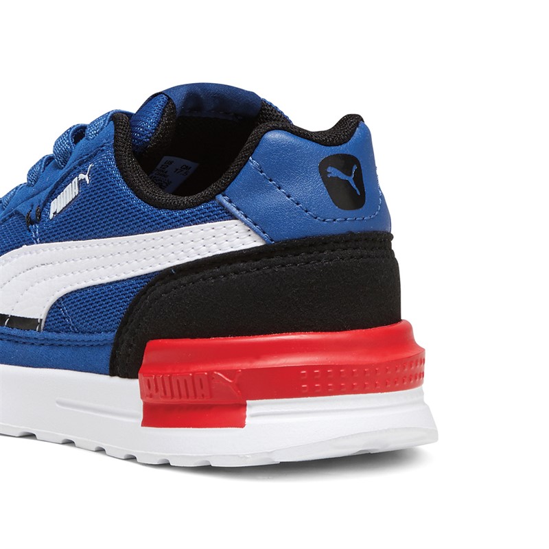 Puma Kids Graviton AC Trainers Blue/Black/White