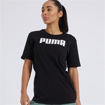 Puma Womens Essentials Puma Boyfriend T-Shirt Puma Black