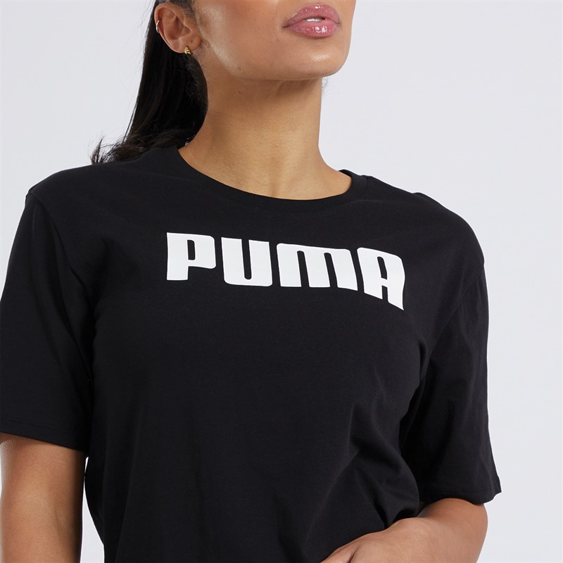 Puma Womens Essentials Puma Boyfriend T-Shirt Puma Black