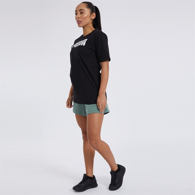 Puma Womens Essentials Puma Boyfriend T-Shirt Puma Black