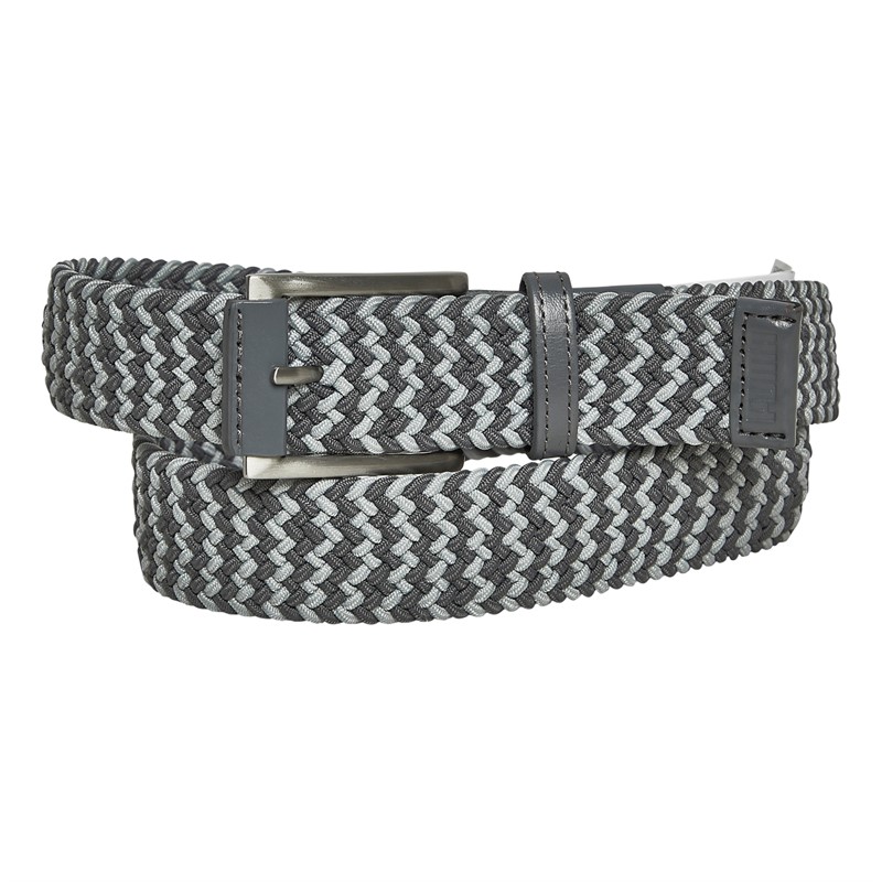 Puma Jackpot Braided Golf Belt Grey/Grey