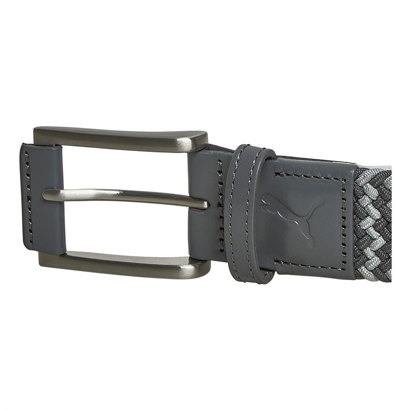 Puma Jackpot Braided Golf Belt Grey/Grey