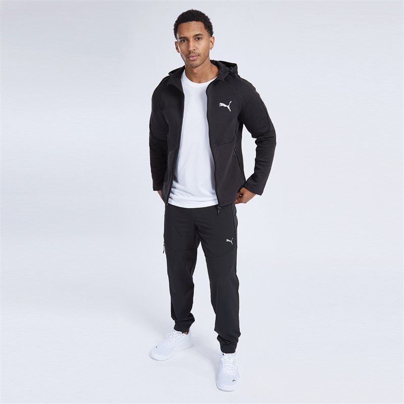 Puma Mens Evostripe Full Zip Hoodie Puma Black