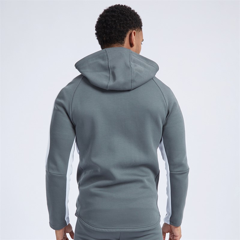 Puma Mens Evostripe Full Zip Hoodie Grey