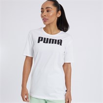 Puma Womens Essentials Puma Boyfriend T-Shirt Puma White