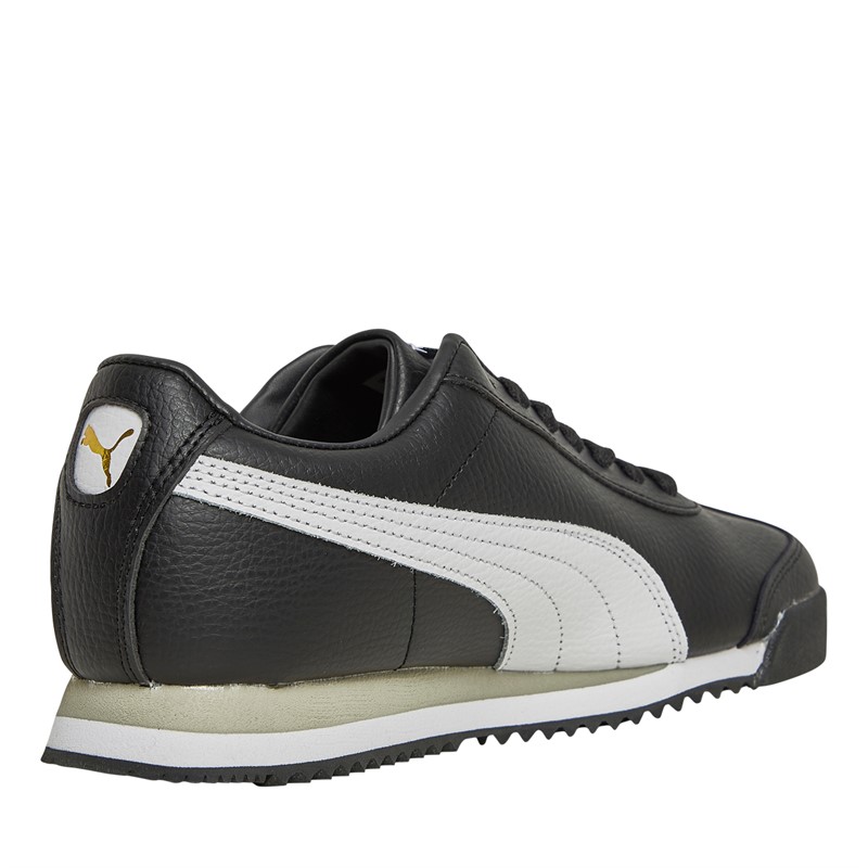 Puma Junior Roma 24 Standard Trainers Black/White