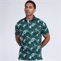Puma Mens Puma X Arnold Palmer Floral Golf Polo Cold Green