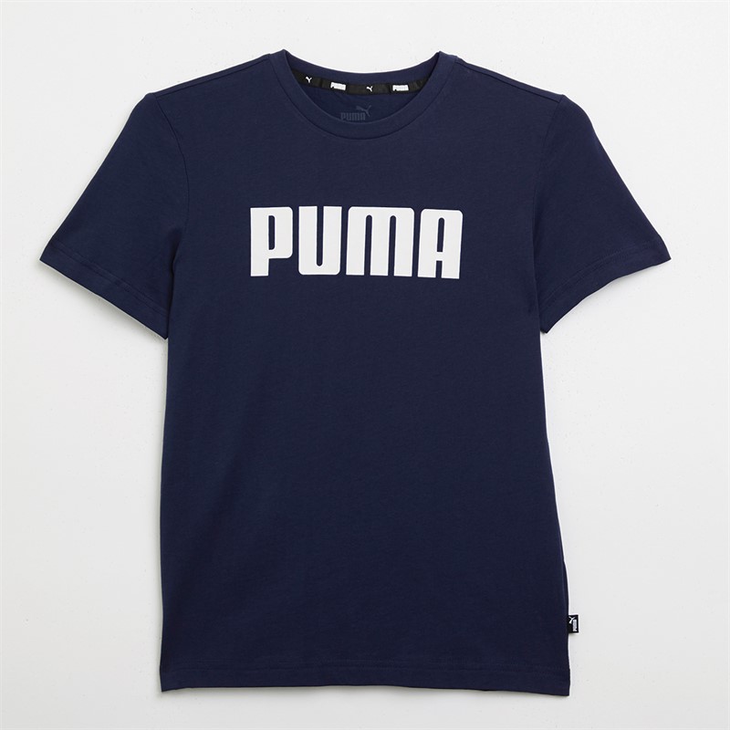 Puma Junior Boys Essentials Puma T-Shirt Peacoat